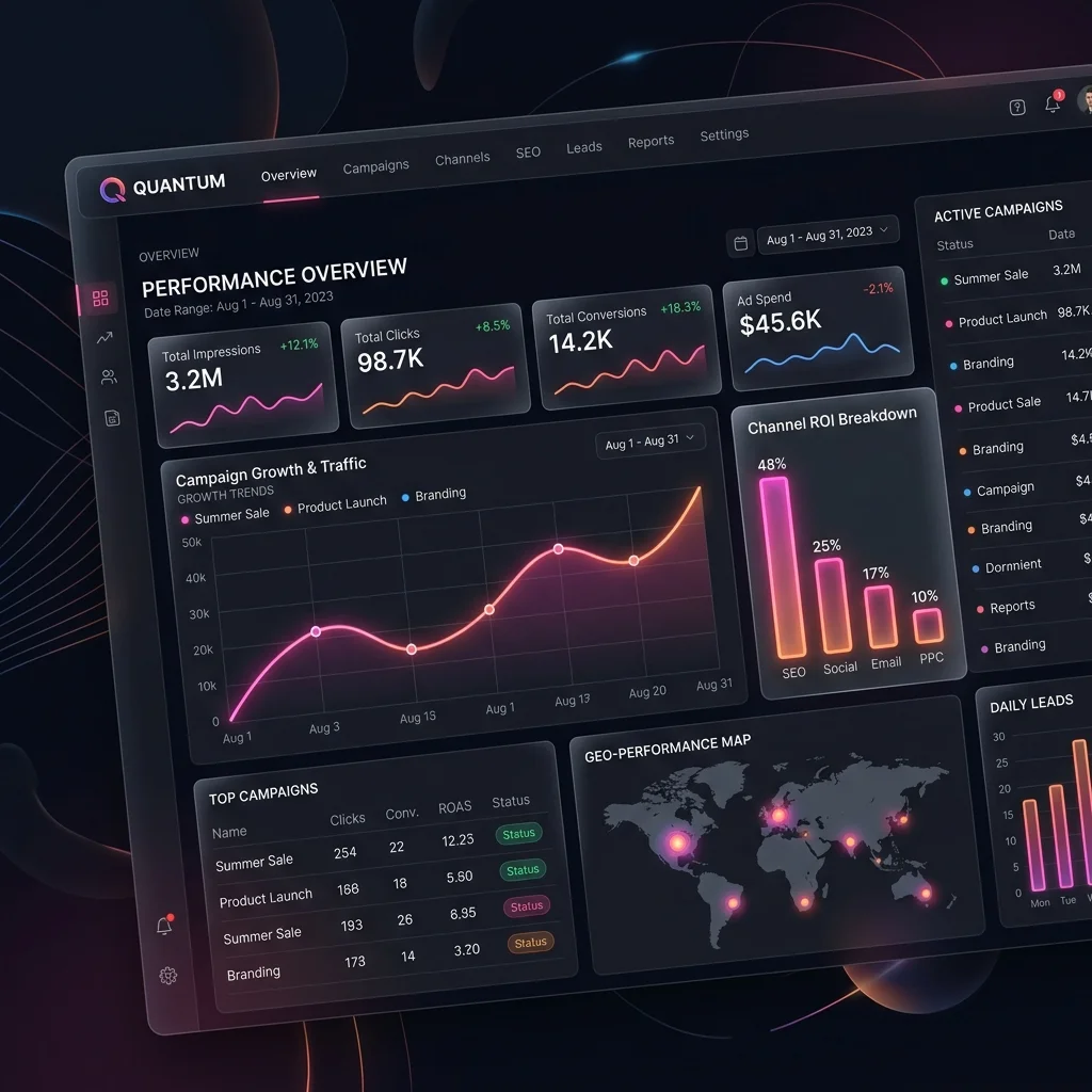 Digital Marketing Visual Screenshot