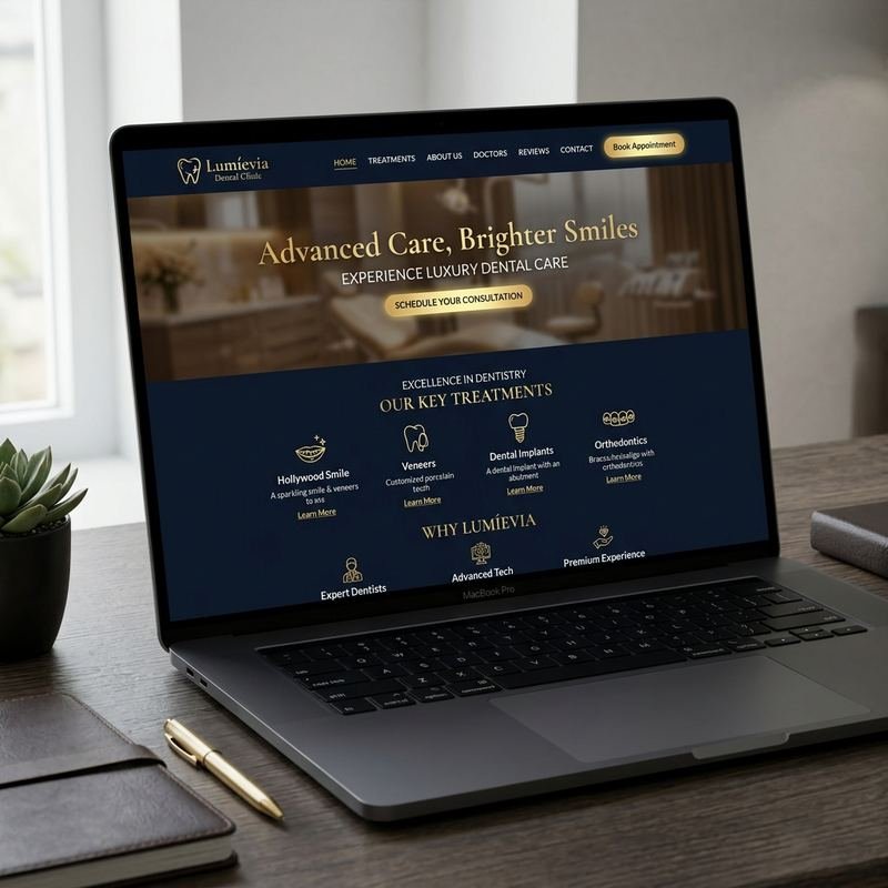 Lumíevia Dental Clinic Website Dubai