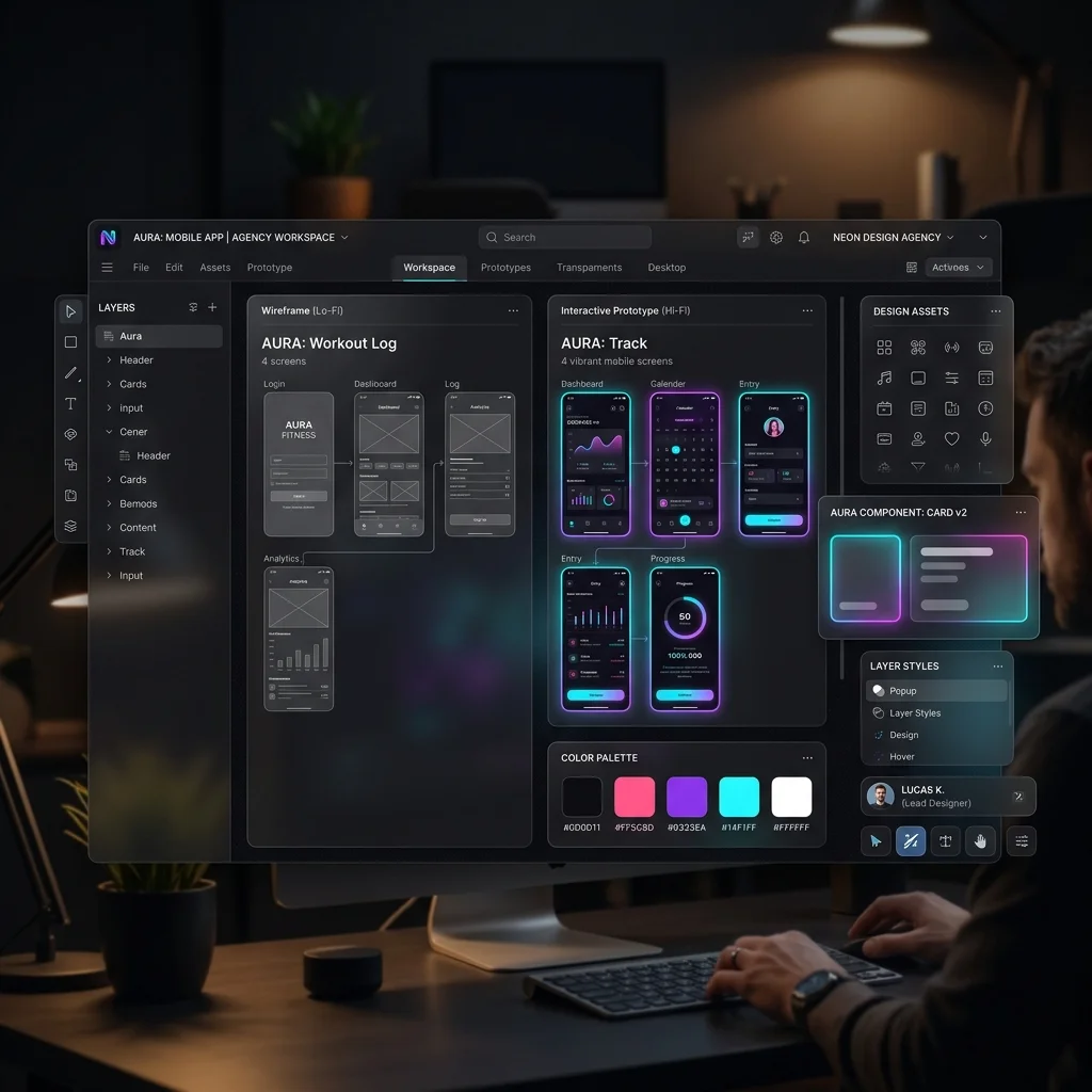 UI/UX Prototyping Design Screenshot