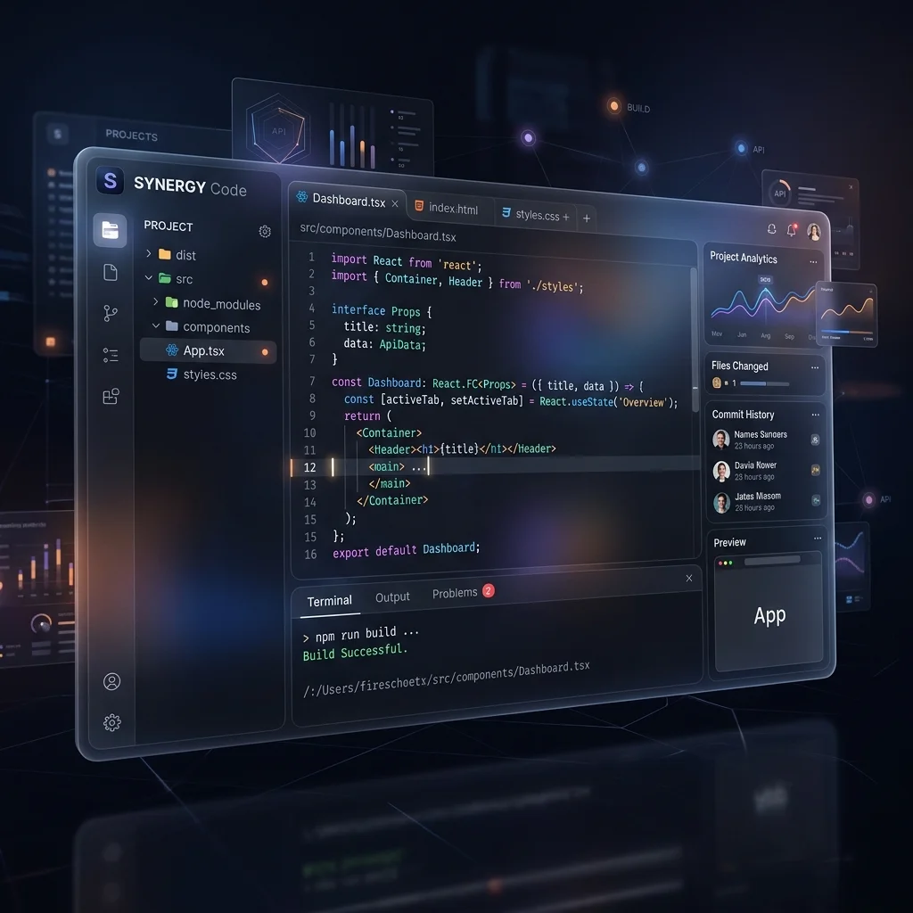Web Development and Coding Screen Visual